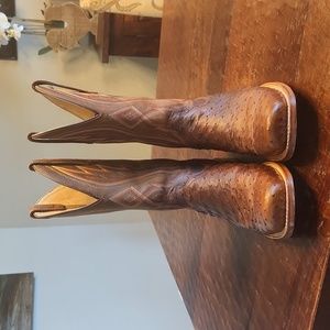 Men's Durango Ostrich brown boots